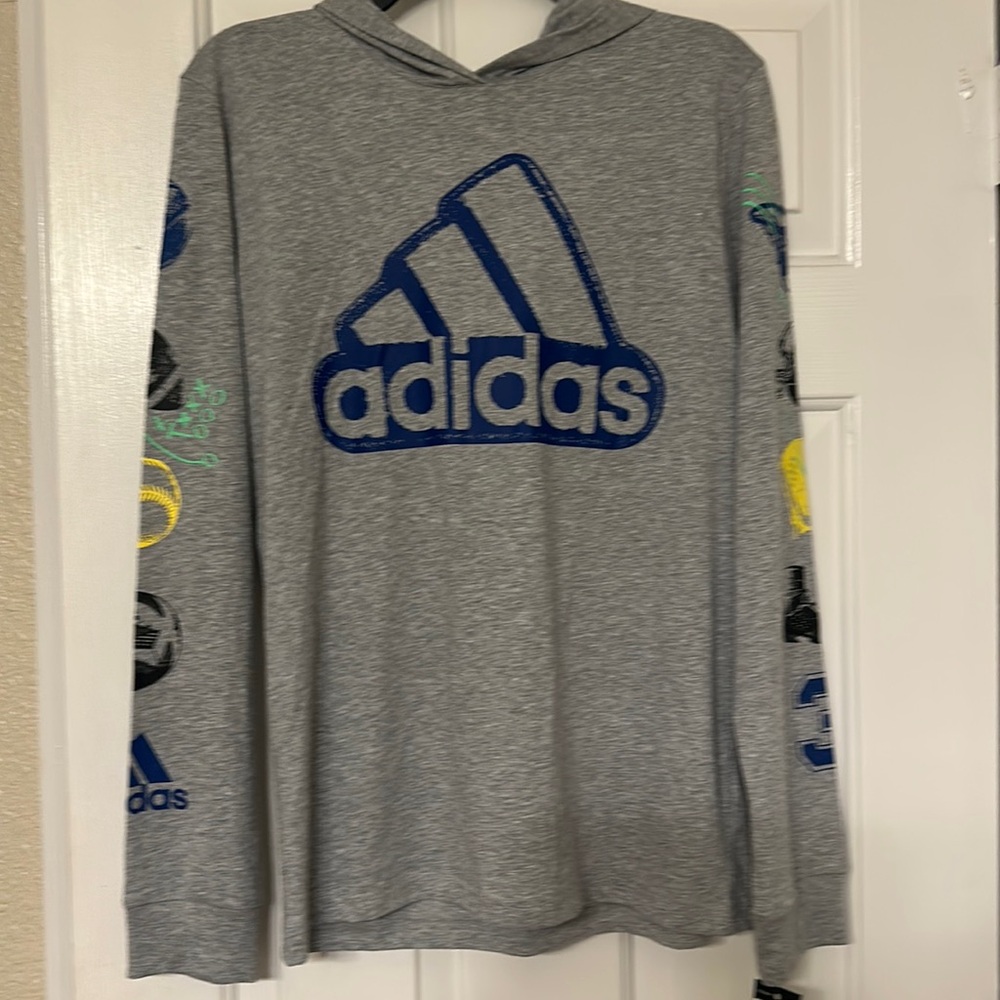 Adidas gray hoodie